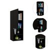 Tuhome Mila Bathroom Cabinet, Two Interior Shelves, Two External Shelves, Single Door Cabinet, Black MLW5537